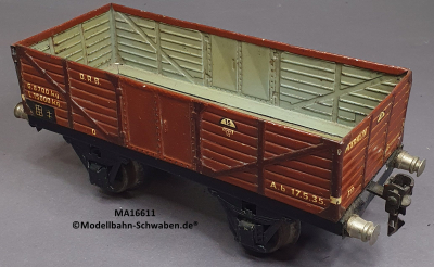 Märklin 16611 Spur 1, Offener Güterwagen, rotbraun, 200 mm