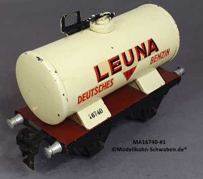 Märklin 16740 Spur 0, Kesselwagen Leuna, Deutsches Benzin, Weiss