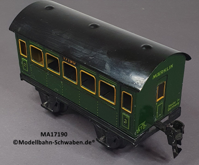 Märklin 17190 Spur 0, Blech Personenwagen 2./3. Kl., Grün