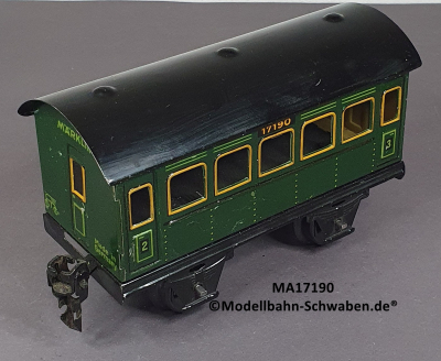 Märklin 17190 Spur 0, Blech Personenwagen 2./3. Kl., Grün
