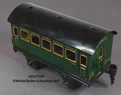 Märklin 17190 Spur 0, Blech Personenwagen 2./3. Kl., Grün