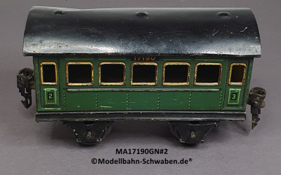 Märklin 17190 Spur 0, Blech Personenwagen 2./3. Kl., Grün