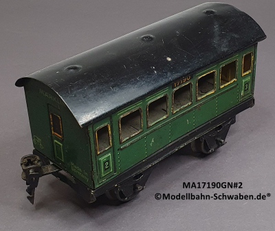 Märklin 17190 Spur 0, Blech Personenwagen 2./3. Kl., Grün