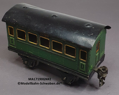 Märklin 17190 Spur 0, Blech Personenwagen 2./3. Kl., Grün