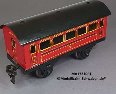 Märklin 17210 Spur 0, Blech Personenwagen 2. Kl., rot
