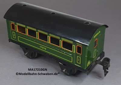 Märklin 17210 Spur 0, Blech Personenwagen 3. Kl., Grün