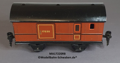 Märklin 17220 Spur 0, Blech Gepäckwagen, rotbraun