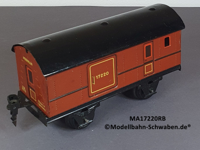 Märklin 17220 Spur 0, Blech Gepäckwagen, rotbraun