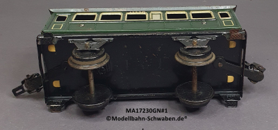 Märklin 17230 Spur 0, Blech Personenwagen 2./3. Kl., Grün, 145 mm