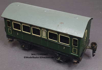 Märklin 17230 Spur 0, Blech Personenwagen 2./3. Kl., Grün, 145 mm