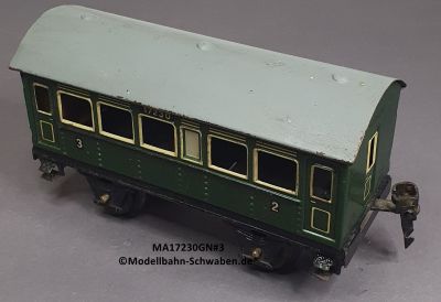 Märklin 17230 Spur 0, Blech Personenwagen 2./3. Kl., Grün, 145 mm