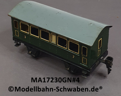 Märklin 17230 Spur 0, Blech Personenwagen 2./3. Kl., Grün, 145 mm