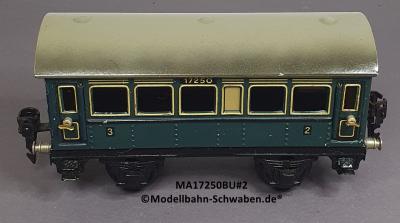 Märklin 17250 Spur 0, Blech Personenwagen 2./3. Kl., Blau, 165 mm