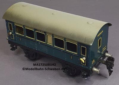 Märklin 17250 Spur 0, Blech Personenwagen 2./3. Kl., Blau, 165 mm