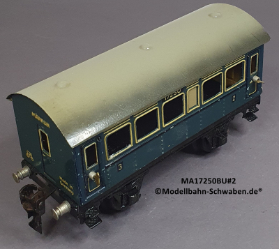 Märklin 17250 Spur 0, Blech Personenwagen 2./3. Kl., Blau, 165 mm