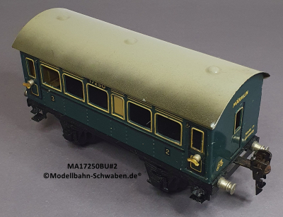 Märklin 17250 Spur 0, Blech Personenwagen 2./3. Kl., Blau, 165 mm