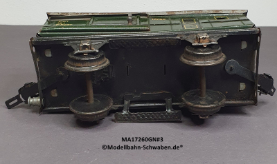 Märklin 17260 Spur 0, Blech Gepäckwagen, grün, 165 mm