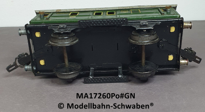 Märklin 17260Po Spur 0, Blech Postwagen, grün, 165 mm