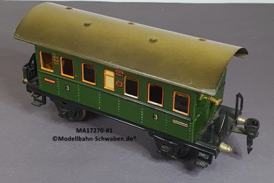 Märklin 17270 Spur 0, Blech Personenwagen 3. Kl., Donnerbüchse, grün