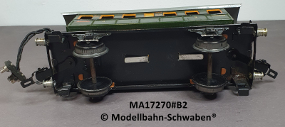 Märklin 17270B Spur 0, Blech Personenwagen 3. Kl., Donnerbüchse, grün, Beleuchtung, DRG, OVP