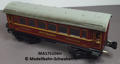 Märklin 17520 Spur 0, Blech, Speisewagen MITROPA, 4-achsig, braun, OVP