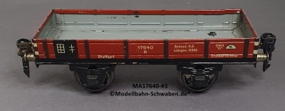 Märklin 1764 Spur 0, Niederbordwagen ohne Ladung, ab ca. 1932