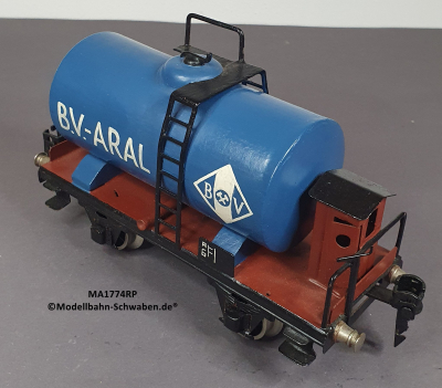 Märklin 1774 Spur 0, Kesselwagen m.BrH. ARAL, blau, Replik