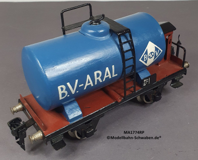 Märklin 1774 Spur 0, Kesselwagen m.BrH. ARAL, blau, Replik