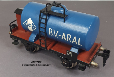 Märklin 1774 Spur 0, Kesselwagen m.BrH. ARAL, blau, Replik