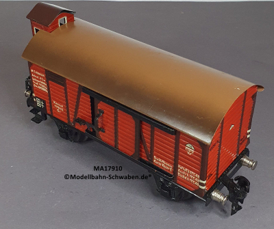 Märklin 17910 Spur 0, Blech Gepäckwagen m.BrH, rotbraun, ab ca.1931, 185 mm