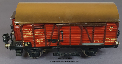Märklin 17910B Spur 0, Blech Gepäckwagen m.BrH, Zugschlussbeleuchtung, rotbraun