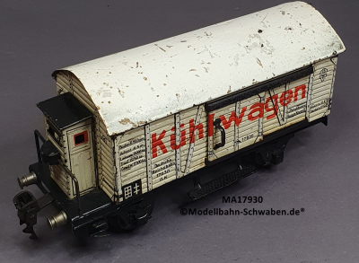 Märklin 17930 Spur 0, Blech Kühlwagen m.BrH, Schiebetüren, weiss, 185 mm