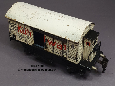 Märklin 17930 Spur 0, Blech Kühlwagen m.BrH, Schiebetüren, weiss, 185 mm