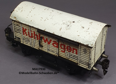 Märklin 17930 Spur 0, Blech Kühlwagen m.BrH, Schiebetüren, weiss, 185 mm