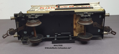 Märklin 17930 Spur 0, Blech Kühlwagen m.BrH, Schiebetüren, weiss, 185 mm