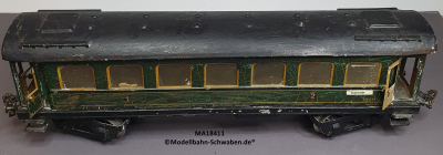 Märklin 18411 Spur 1, D-Zug Personenwagen 4-achs, 1./2.Kl., grün, 420mm