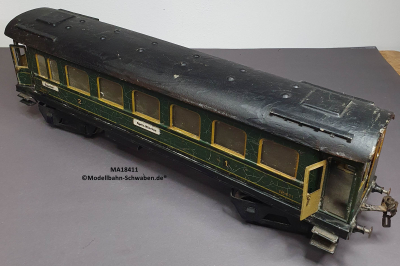 Märklin 18411 Spur 1, D-Zug Personenwagen 4-achs, 1./2.Kl., grün, 420mm