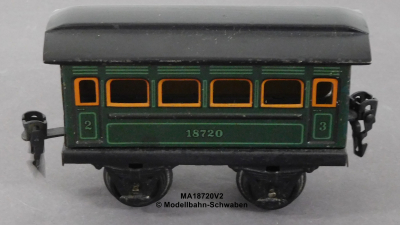 Märklin 18720 Spur 0, Blech Personenwagen 2./3. Klasse, grün