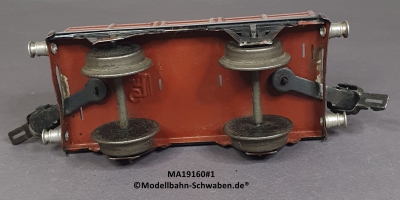 Märklin 19160 Spur 0, Blech, Offener Güterwagen, Bz. ab 1930, rotbraun, 130 mm