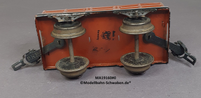 Märklin 19160 Spur 0, Blech, Offener Güterwagen, Bz. vor 1930, rotbraun, 130 mm