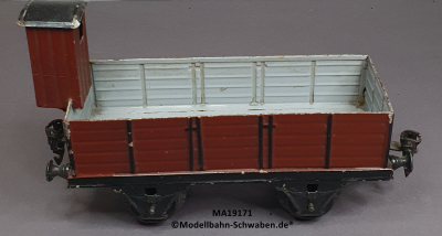 Märklin 19171 Spur 1, Offener Güterwagen, Bremserhaus, rotbraun, 200 mm