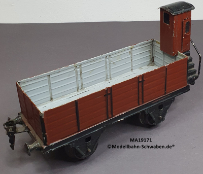 Märklin 19171 Spur 1, Offener Güterwagen, Bremserhaus, rotbraun, 200 mm