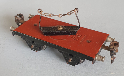Märklin 1961 Spur 0, Drehschemelwagen, Rungen, Ketten, 30er Jahre