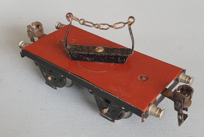 Märklin 1961 Spur 0, Drehschemelwagen, Rungen, Ketten, 30er Jahre