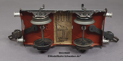 Märklin 1966 Spur 0, Bretterwagen ohne Ladung / Ketten, ab ca. 1931
