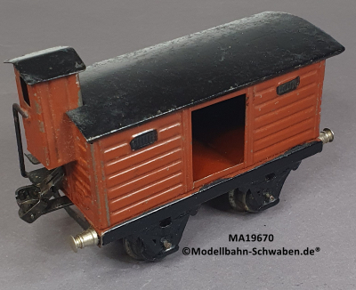 Märklin 19670 Spur 0, Blech Gedeckter Güterwagen, BrHs. eine Türöffnung, 130 mm