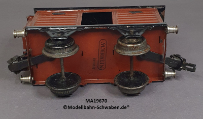 Märklin 19670 Spur 0, Blech Gedeckter Güterwagen, BrHs. eine Türöffnung, 130 mm