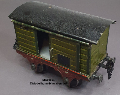 Märklin 19691 Spur 1, Viehwagen, eine Türöffnung, ohne Aufschrift, grün, 150 mm