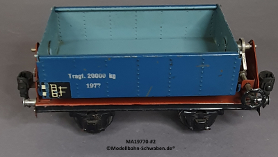 Märklin 19770 Spur 0, Blech Kippwagen, ab ca.1934, blau, 165 mm