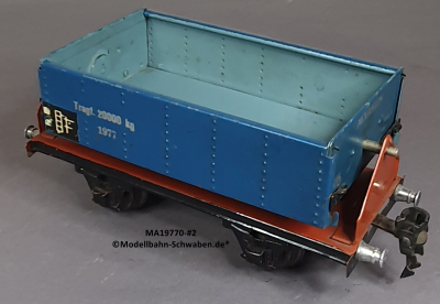 Märklin 19770 Spur 0, Blech Kippwagen, ab ca.1934, blau, 165 mm